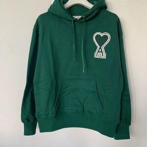 Ami Green Hoodie with Heart Logo
